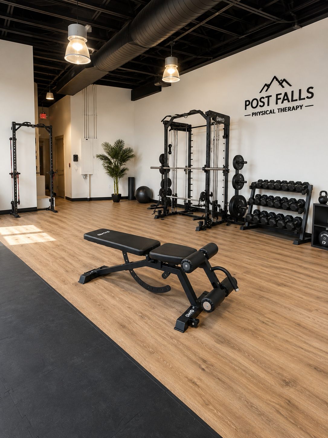 Training area at Post Falls Physical Therapy
